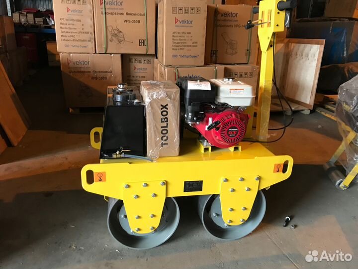 Виброкаток ручной двухвальцовый