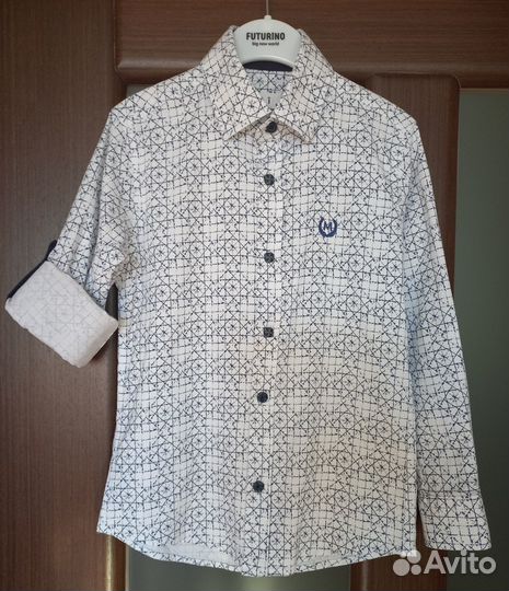 Рубашка на утренники, в школу, рост 116-122