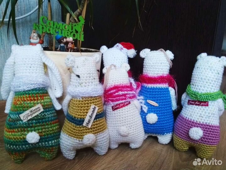 Игрушка вязанная.Медведь