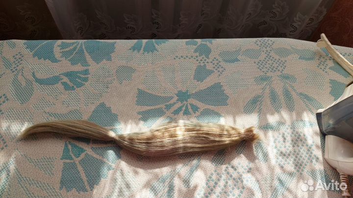 Волосы для наращивания 45 см блонд