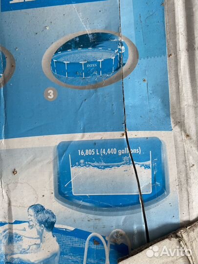 Каркасный бассейн intex 4.57 х 1.22