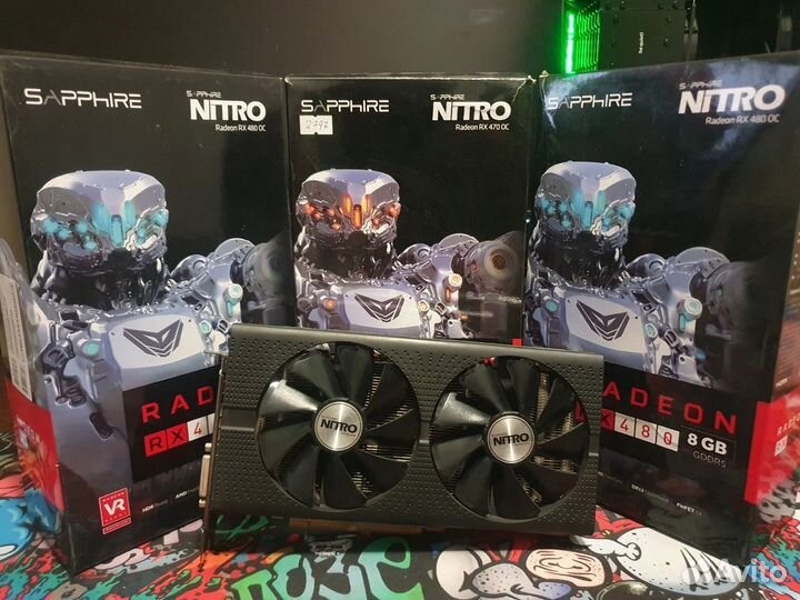 Видеокарта Sapphire rx 480 8gb Nitro