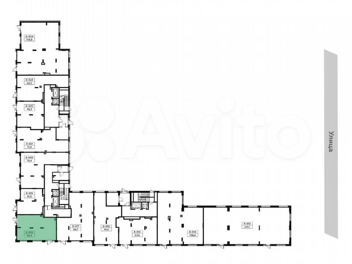 Сдам торговое помещение, 65.4 м²