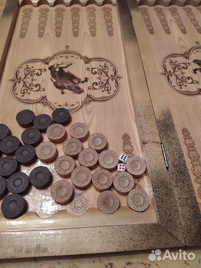 Нарды резные ручной работы бу