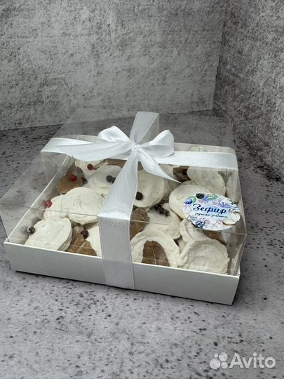 Зефирные цветы в коробочке