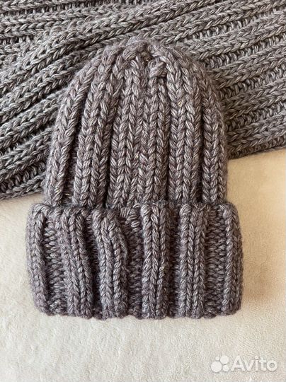 Комплект шапка и снуд женский