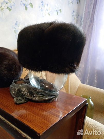 Норковая шапка мужская