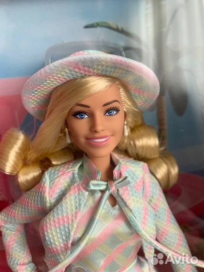 Barbie the Movie Барби Марго Робби в клетчатом кос