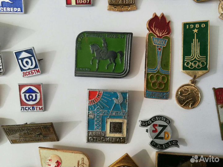 Значки 1960-70х г. Олимпиада-80