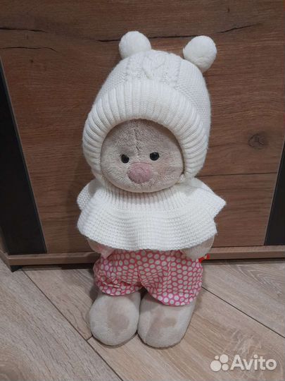 Шапка шерстяная детская для девочки Журавлик