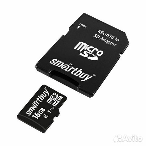 Карта памяти Smartbuy microsdhc 16Gb + адаптер объявление продам