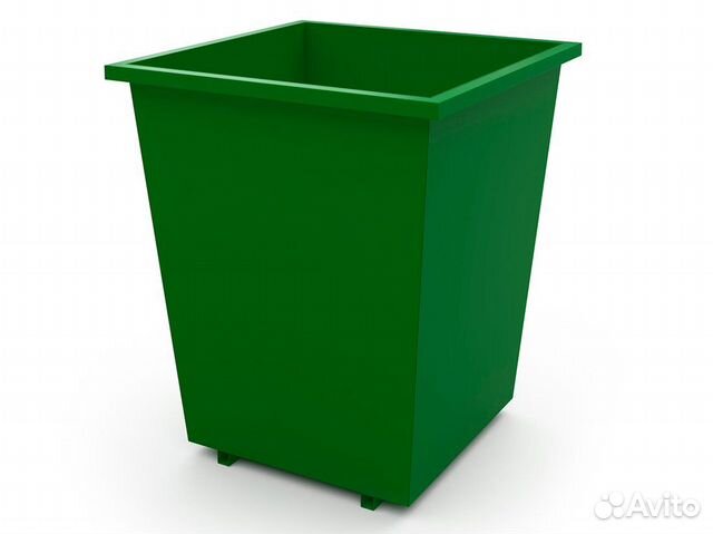 Бак для мусора 0,75м3. Мусорный контейнер