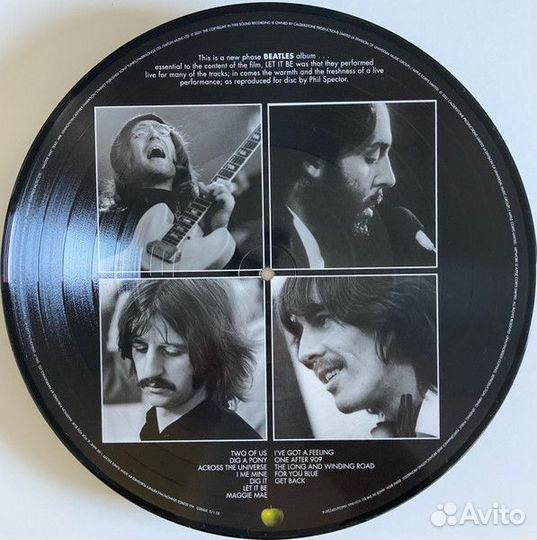 The Beatles - Let It Be (лимитка, Picture Disc)