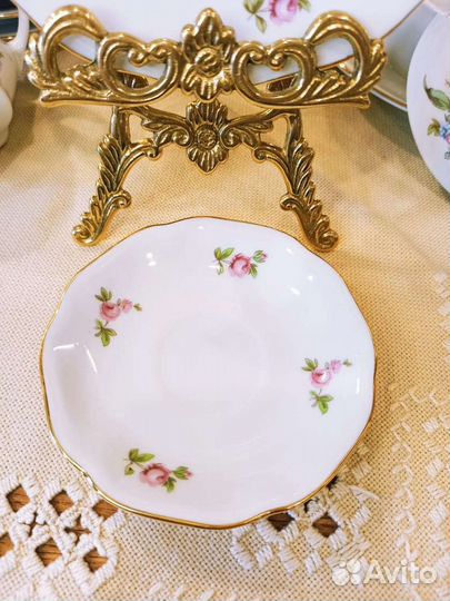 Сервиз кофейный Мейсенский букет Bohemia Чехия