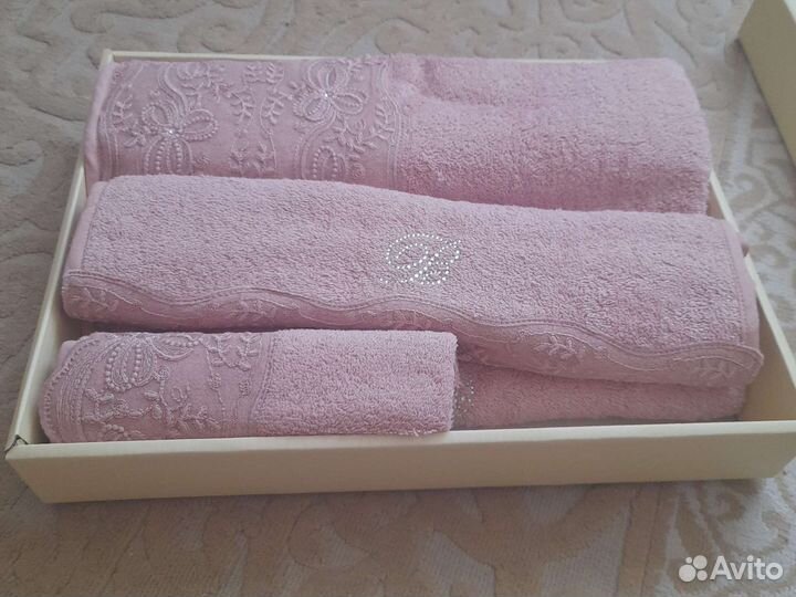 Набор полотенец, blumarine, хб, новый