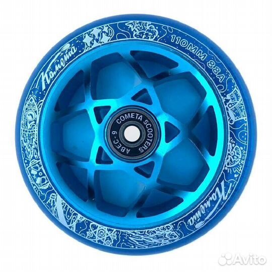 Колесо самокат Комета Атом Синий / Синий