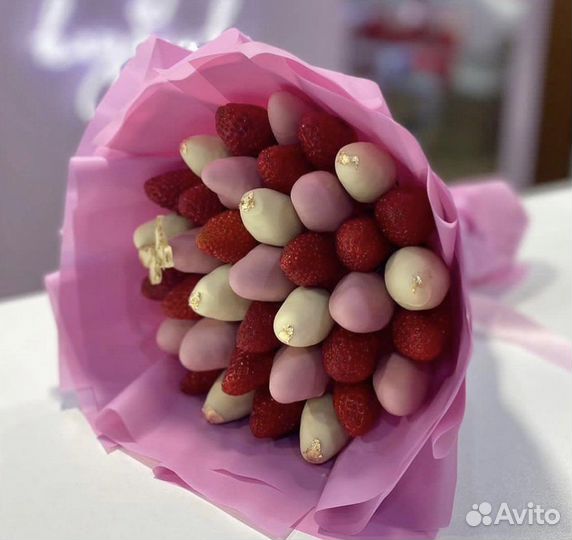 Букет из клубники в шоколаде