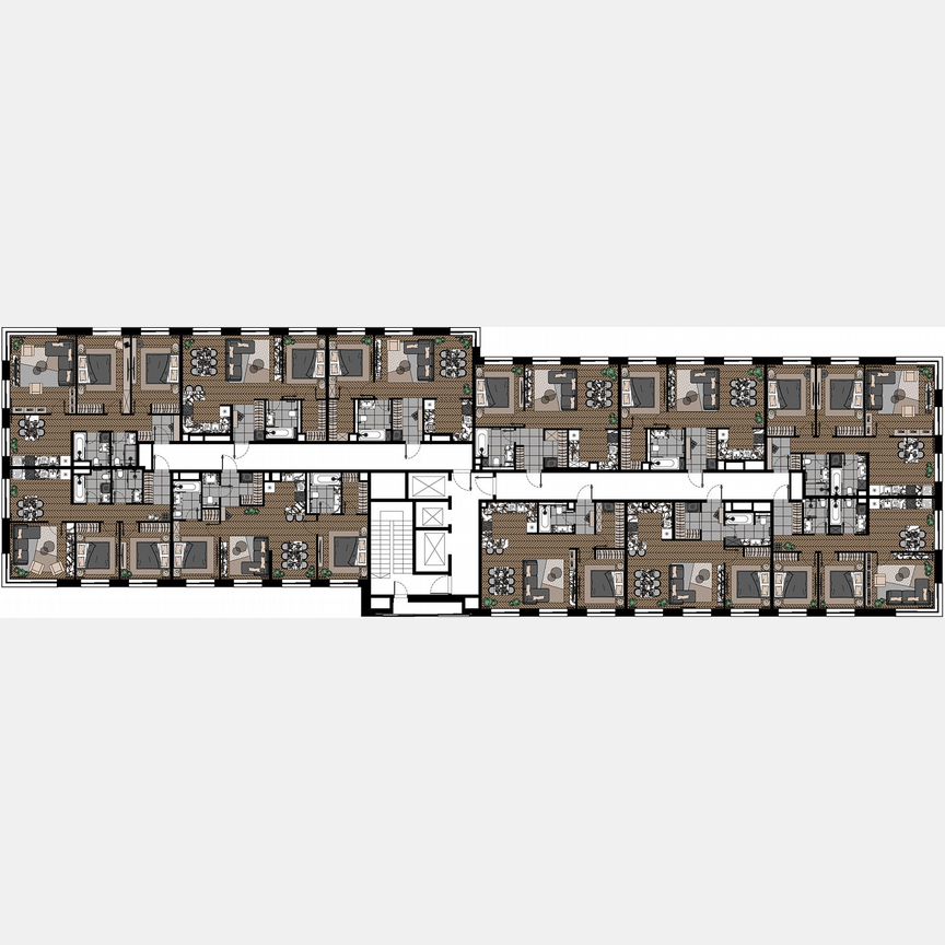 1-к. апартаменты, 56,8 м², 22/23 эт.