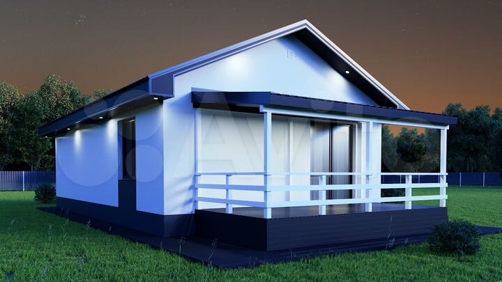 Коттедж 70 м² на участке 6,6 сот.