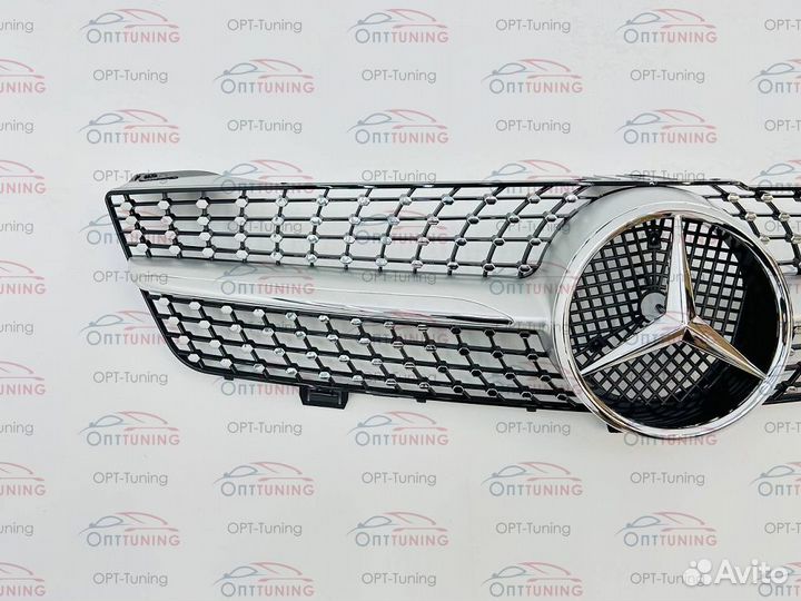 Решётка Mercedes CLS w219 08-10 Diamond Silver