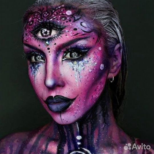 Грим на Хэллоуин макияж