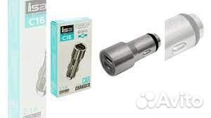 ISA азу на 2 USB C16 2.1A