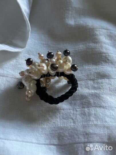 Кольцо из жемчуга женское
