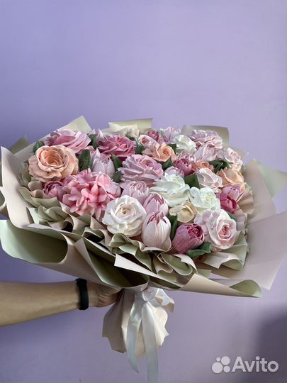 Сладкий букет из зефира