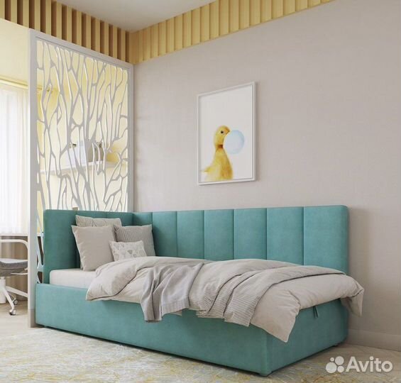 Диван кровать для ребенка с мягкими спинками