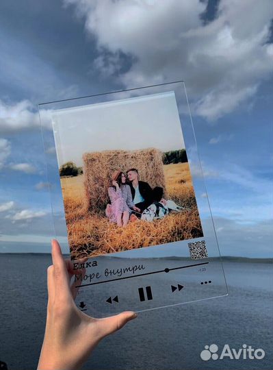 Трек-пластинка, живое фото на стекле