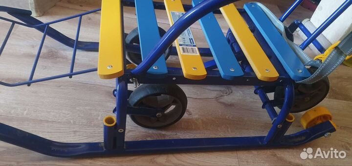 Детские санки с колесами