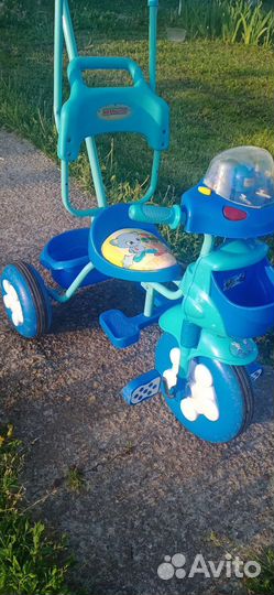 Детский велосипед с родительской ручкой