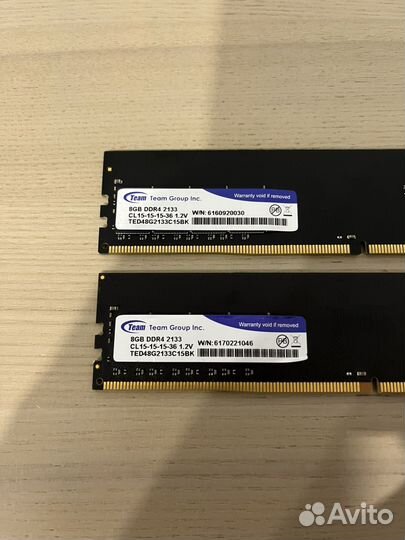 TeamGroup 16GB DDR4 2133MHz (2x8GB)