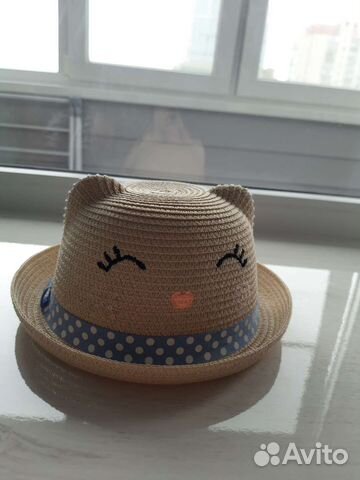 Соломенная шляпа детская