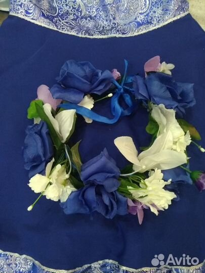 Русский народный сарафан+ блуза+ венок