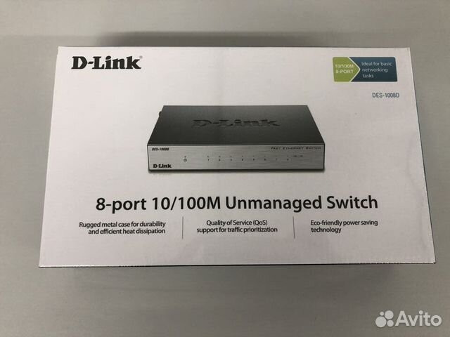 Коммутатор D-link DES-1008D/L2