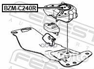 Опора кпп BZM-C240R Febest