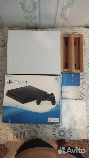 Коробка от PS4 Slim + коробка от Dualshock