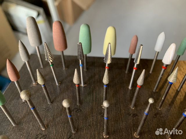 Фреза для маникюра алмазные и полировщики новые