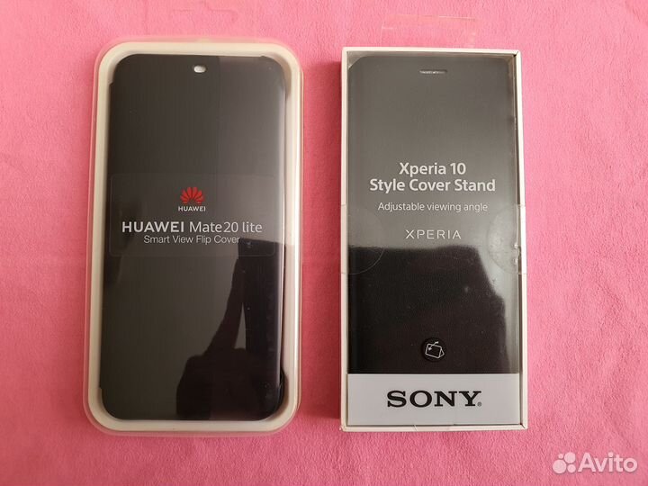 Huawei mate 20 lite, чехол-книжка, Sony xperia 10