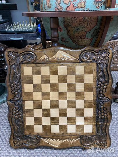 Шахматы нарды шашки 3 в 1 размер 50х50