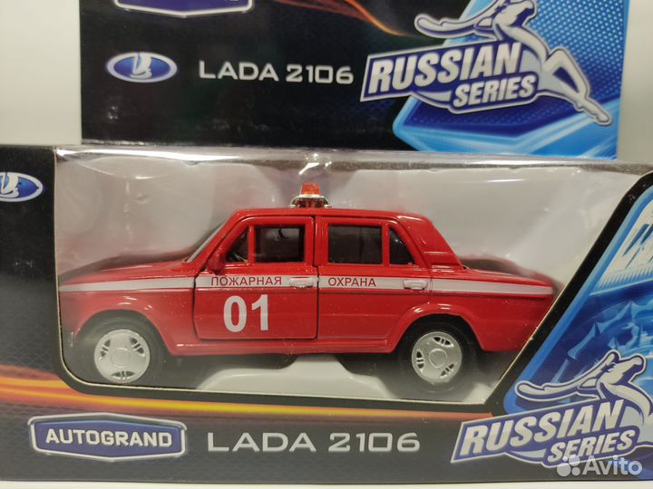 Модель автомобиля ваз-2106 метал. 1:36