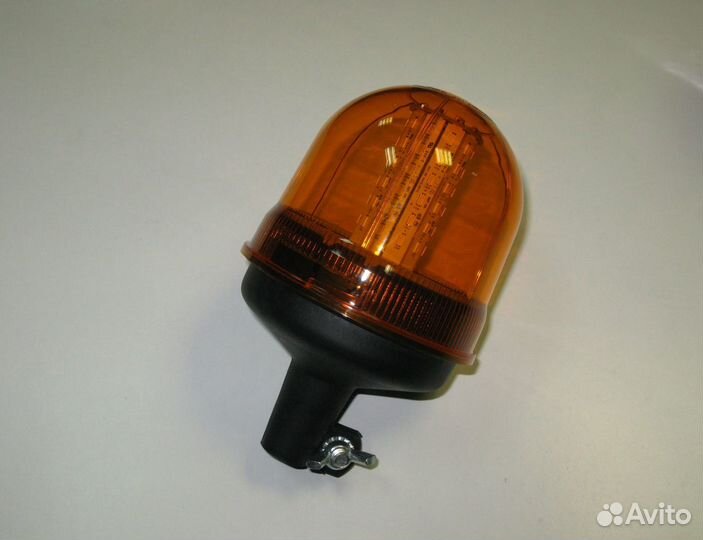 Маячок проблесковый LED 12V/24V на штырь 40 диодов