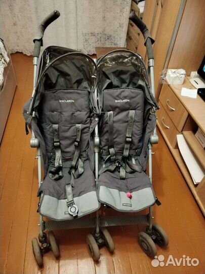 Коляска трость для двойни