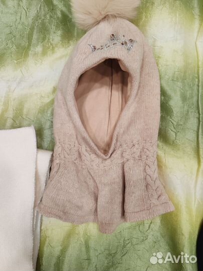 Шапка зимняя для девочки 54 56