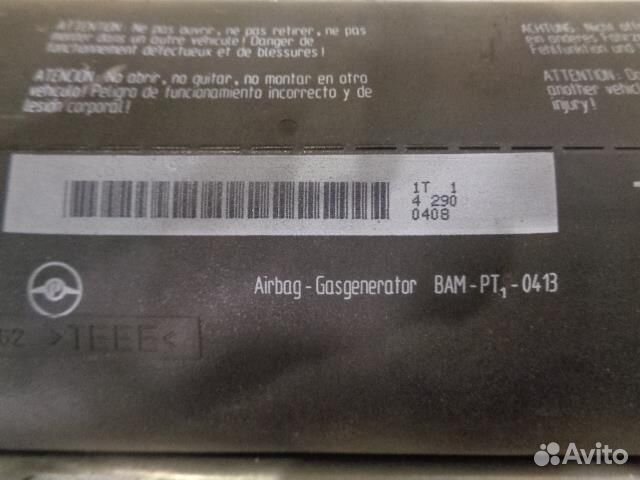 Подушка безопасности пассажирская в торпедо Opel