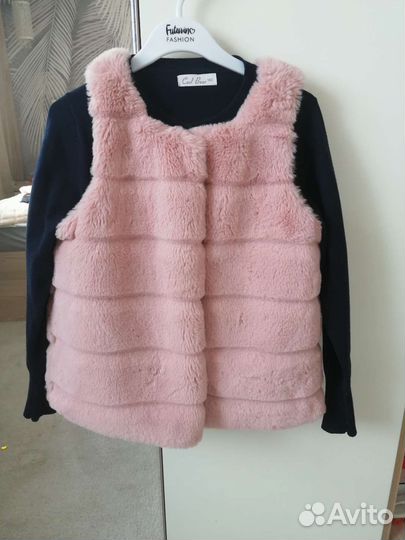 Меховой жилет для девочки