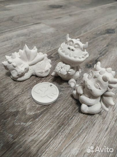 3d гипсовые раскраска игрушка дракон 2024