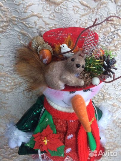 Интерьерный Сказочный Снеговик.Радость в Ваш дом