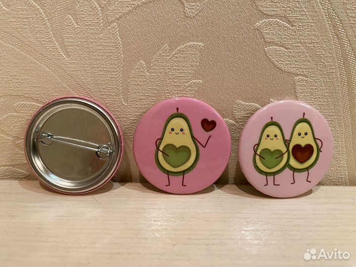 Значки Авокадо для девочек